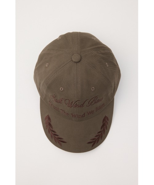 LAGUA GEM(ラグアジェム)の「LETTERING LEAF キャップ(キャップ・レディース・ブラウン/ネイビー/チャコールグレー・FREE)」の11枚目の写真