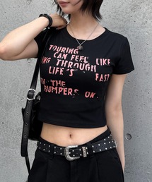 【26年春夏新作】かすれロゴプリントコンパクト半袖Tシャツ