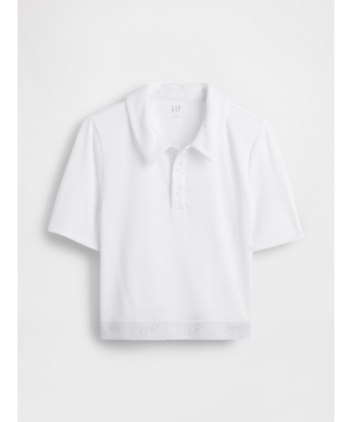 GAP(ギャップ)の「リブ クロップド ポロシャツ(ポロシャツ・レディース・ホワイト/ブラック・S/M/XS/XL/L/XXS)」の9枚目の写真