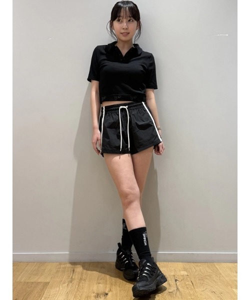 GAP(ギャップ)の「リブ クロップド ポロシャツ(ポロシャツ・レディース・ホワイト/ブラック・S/M/XS/XL/L/XXS)」の16枚目の写真