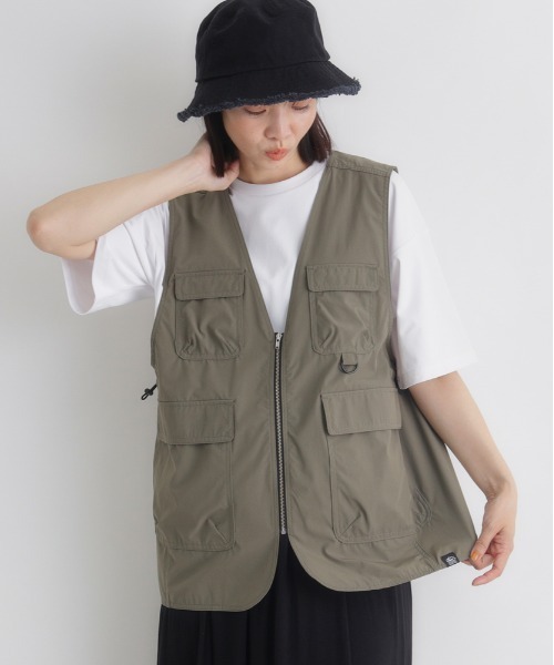 CAMP7（キャンプセブン）の「CAMP7(キャンプ7)【ＰＬＡＹ　ＰRＯＯＦ】ユーティリティベスト（シャツ/ブラウス・レディース・カーキブラウン/ブラック・S/M/L）」の3枚目の写真