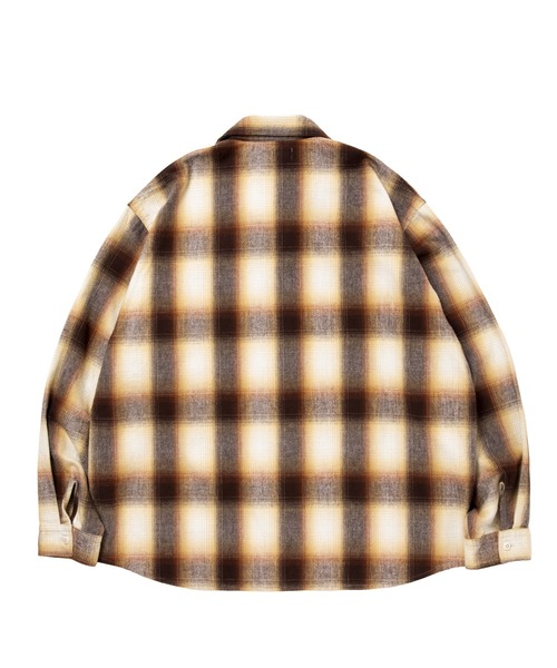 ROTTWEILER（ロットワイラー）の「R9 OMBRE CHECK SHIRT（シャツ/ブラウス・メンズ・ブルー/ブラウン・S/M/L/XL）」の5枚目の写真