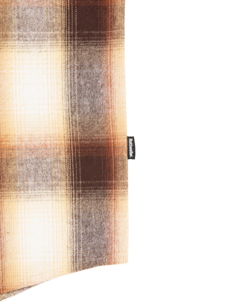 ROTTWEILER（ロットワイラー）の「R9 OMBRE CHECK SHIRT（シャツ/ブラウス・メンズ・ブルー/ブラウン・S/M/L/XL）」の6枚目の写真