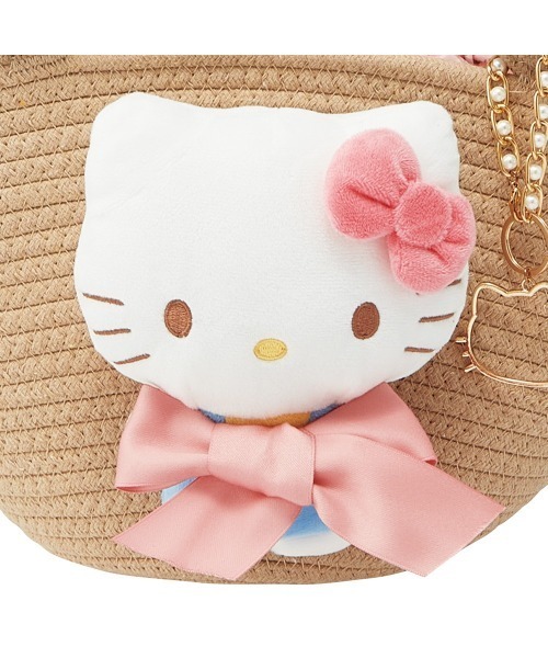 Skater(スケーター)の「ぬいぐるみ付麦わらカゴ風バッグ おでかけ かばん KNBB1(ハンドバッグ・レディース・ブラウン系その他3/ブラウン系その他4/ブラウン系その他/ブラウン系その他2・FREE)」の5枚目の写真