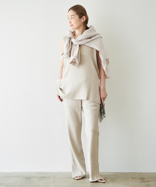 raspail(ラスパイユ)の「【Raspail/ラスパイユ】Sleeveless Blouse(シャツ/ブラウス・レディース・ブラウン/ベージュ・FREE)」の20枚目の写真