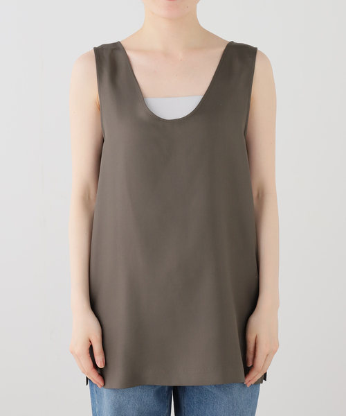 raspail(ラスパイユ)の「【Raspail/ラスパイユ】Sleeveless Blouse(シャツ/ブラウス・レディース・ブラウン/ベージュ・FREE)」の22枚目の写真