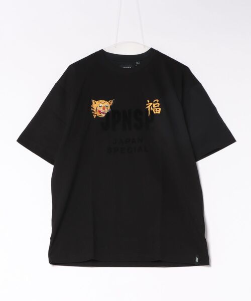 TAION(タイオン)の「【TAION】 JPNSP ノンダウン ジャパンスペシャル フロント福刺繍 Tシャツ(Tシャツ/カットソー・メンズ・ブラック/カーキ/オリーブ/ホワイト系1・3/2)」の2枚目の写真
