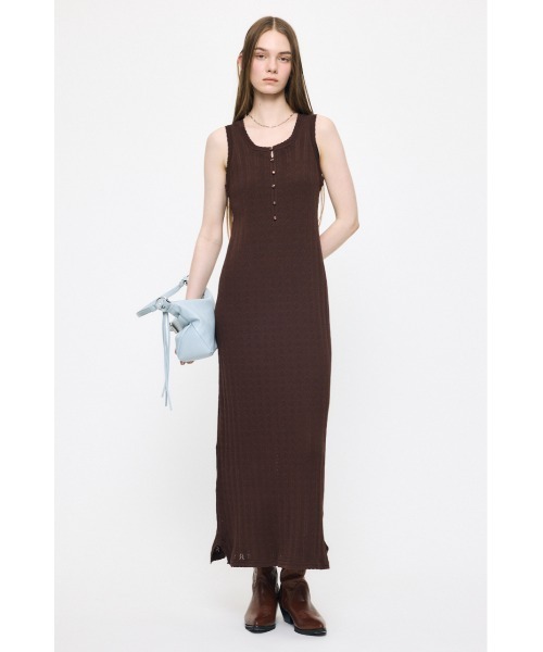 MOUSSY(マウジー)の「OPEN WORK KNIT ドレス(ワンピース・レディース・アイボリー/ブラウン/ブラック・1/2)」の10枚目の写真