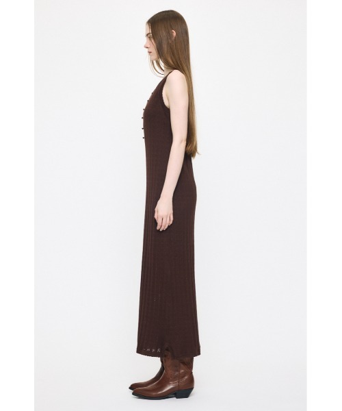 MOUSSY(マウジー)の「OPEN WORK KNIT ドレス(ワンピース・レディース・アイボリー/ブラウン/ブラック・1/2)」の8枚目の写真