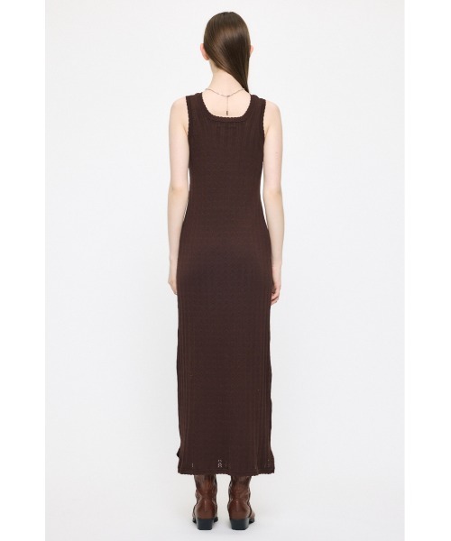 MOUSSY(マウジー)の「OPEN WORK KNIT ドレス(ワンピース・レディース・アイボリー/ブラウン/ブラック・1/2)」の7枚目の写真