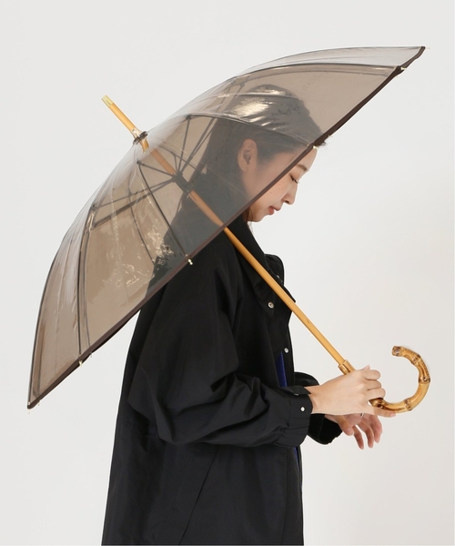Traditional Weatherwear（トラディショナルウェザーウェア）の「《追加》TRADITIONAL WEATHERWEAR CLEAR UMBRELLA BAMBOO 傘（長傘・レディース・ブラウン・FREE）」の3枚目の写真