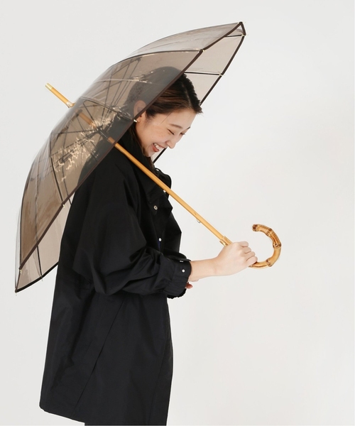 Traditional Weatherwear（トラディショナルウェザーウェア）の「《追加》TRADITIONAL WEATHERWEAR CLEAR UMBRELLA BAMBOO 傘（長傘・レディース・ブラウン・FREE）」の4枚目の写真