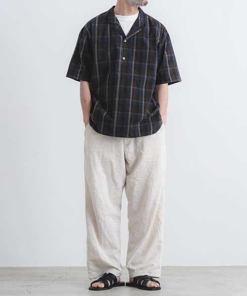 quadro（クオドロ）の「マグワッシャーチェックオープンカラー半袖シャツ（シャツ/ブラウス・メンズ・チェック・LARGE/MEDIUM）」の11枚目の写真