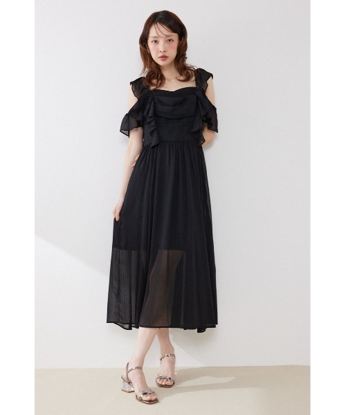 AKB48 伊藤百花さん着用】フロントドレープフレアワンピース 夏服
