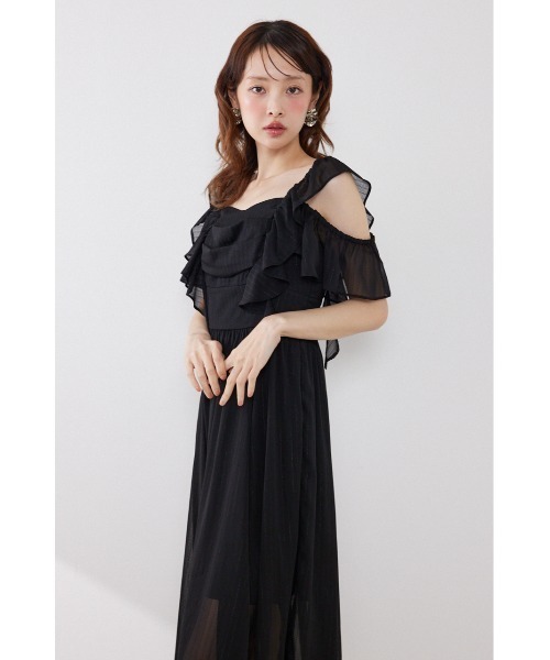 rienda(リエンダ)の「【AKB48 伊藤百花さん着用】フロントドレープフレアワンピース 夏服(ワンピース・レディース・ライトピンク/ライトブルー/ブラック・SMALL/MEDIUM)」の8枚目の写真