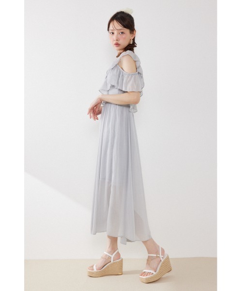 rienda(リエンダ)の「【AKB48 伊藤百花さん着用】フロントドレープフレアワンピース 夏服(ワンピース・レディース・ライトピンク/ライトブルー/ブラック・SMALL/MEDIUM)」の13枚目の写真