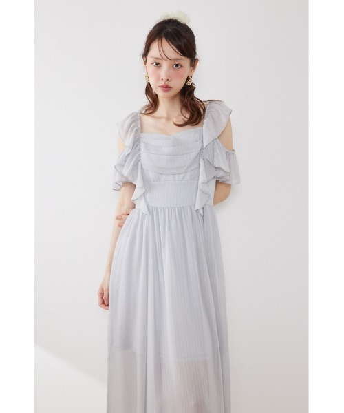 rienda(リエンダ)の「【AKB48 伊藤百花さん着用】フロントドレープフレアワンピース 夏服(ワンピース・レディース・ライトピンク/ライトブルー/ブラック・SMALL/MEDIUM)」の14枚目の写真