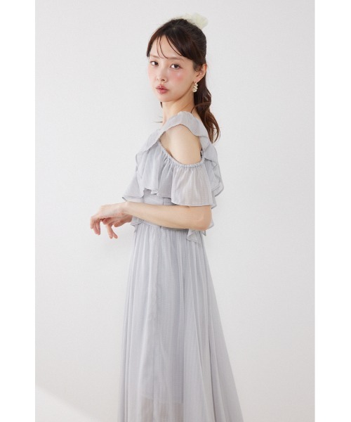 rienda(リエンダ)の「【AKB48 伊藤百花さん着用】フロントドレープフレアワンピース 夏服(ワンピース・レディース・ライトピンク/ライトブルー/ブラック・SMALL/MEDIUM)」の16枚目の写真