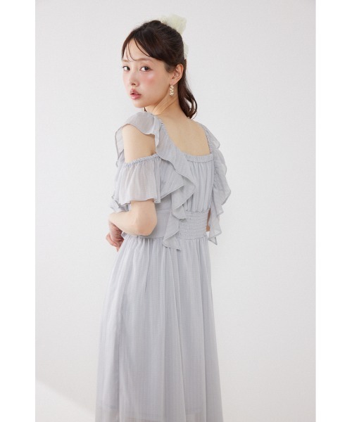 rienda(リエンダ)の「【AKB48 伊藤百花さん着用】フロントドレープフレアワンピース 夏服(ワンピース・レディース・ライトピンク/ライトブルー/ブラック・SMALL/MEDIUM)」の17枚目の写真