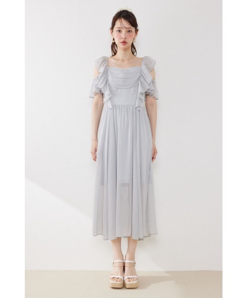 rienda(リエンダ)の「【AKB48 伊藤百花さん着用】フロントドレープフレアワンピース 夏服(ワンピース・レディース・ライトピンク/ライトブルー/ブラック・SMALL/MEDIUM)」の18枚目の写真