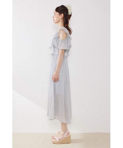 rienda(リエンダ)の「【AKB48 伊藤百花さん着用】フロントドレープフレアワンピース 夏服(ワンピース・レディース・ライトピンク/ライトブルー/ブラック・SMALL/MEDIUM)」の19枚目の写真