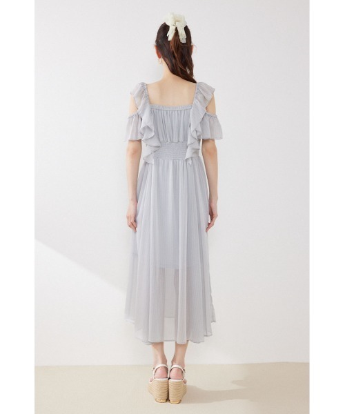 rienda(リエンダ)の「【AKB48 伊藤百花さん着用】フロントドレープフレアワンピース 夏服(ワンピース・レディース・ライトピンク/ライトブルー/ブラック・SMALL/MEDIUM)」の20枚目の写真