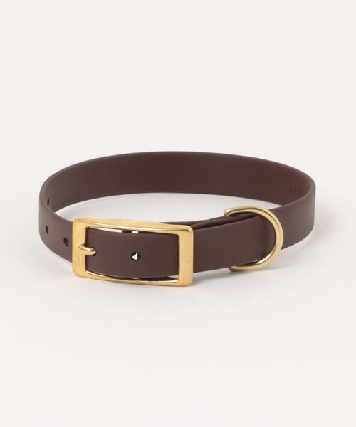 A.en(エイエン )の「CLASSIC BRASS COLLAR(リード/ハーネス/首輪・メンズ・ライトグレー/オレンジ/チョコ/キャメル/イエロー/ブラック/ブルー系その他/バイオレット/レッド/グリーン系その他/オレンジ系その他/ピンク・MEDIUM/SMALL/X-SMALL/LARGE)」の3枚目の写真