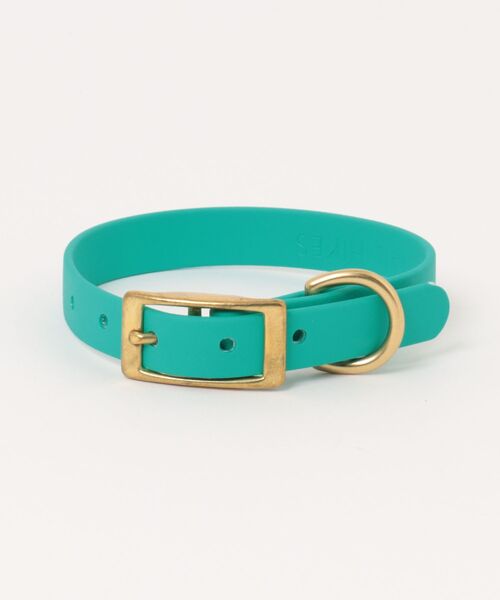 A.en（エイエン ）の「CLASSIC BRASS COLLAR（リード/ハーネス/首輪・メンズ・ライトグレー/オレンジ/チョコ/キャメル/イエロー/ブラック/ブルー系その他/バイオレット/レッド/グリーン系その他/オレンジ系その他/ピンク・MEDIUM/SMALL/X-SMALL/LARGE）」の4枚目の写真