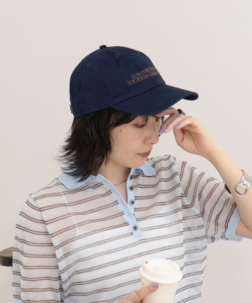 fredy emue(フレディエミュ)の「フレンチロゴキャップ(キャップ・レディース・ネイビー/アイボリー/ブラウン/ボルドー/ブラック・FREE)」の14枚目の写真