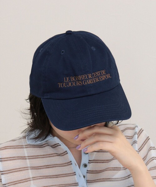 fredy emue(フレディエミュ)の「フレンチロゴキャップ(キャップ・レディース・ネイビー/アイボリー/ブラウン/ボルドー/ブラック・FREE)」の16枚目の写真