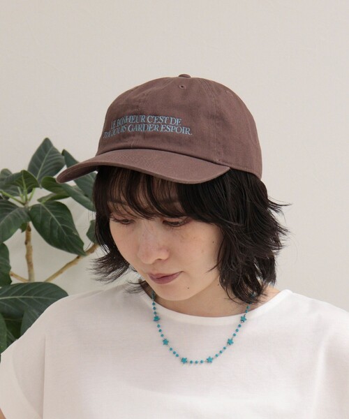 fredy emue(フレディエミュ)の「フレンチロゴキャップ(キャップ・レディース・ネイビー/アイボリー/ブラウン/ボルドー/ブラック・FREE)」の18枚目の写真