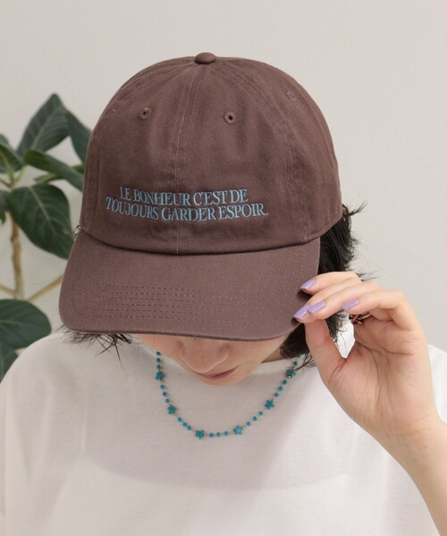 fredy emue(フレディエミュ)の「フレンチロゴキャップ(キャップ・レディース・ネイビー/アイボリー/ブラウン/ボルドー/ブラック・FREE)」の19枚目の写真