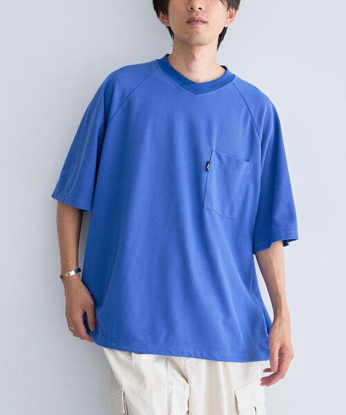 CRAFT STANDARD BOUTIQUE（クラフトスタンダードブティック）の「カノコドロストラグランTシャツ（Tシャツ/カットソー・メンズ・ネイビー/ホワイト/ブラック・M/L）」の5枚目の写真