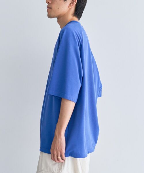 CRAFT STANDARD BOUTIQUE（クラフトスタンダードブティック）の「カノコドロストラグランTシャツ（Tシャツ/カットソー・メンズ・ネイビー/ホワイト/ブラック・M/L）」の6枚目の写真