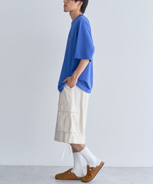 CRAFT STANDARD BOUTIQUE（クラフトスタンダードブティック）の「カノコドロストラグランTシャツ（Tシャツ/カットソー・メンズ・ネイビー/ホワイト/ブラック・M/L）」の9枚目の写真