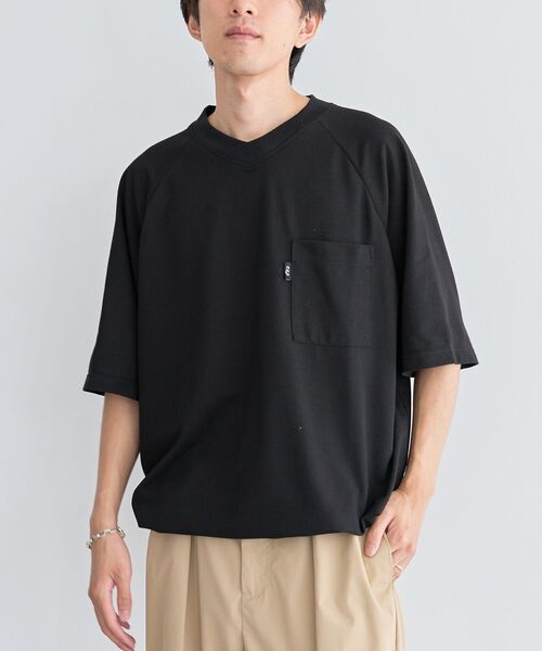 CRAFT STANDARD BOUTIQUE（クラフトスタンダードブティック）の「カノコドロストラグランTシャツ（Tシャツ/カットソー・メンズ・ネイビー/ホワイト/ブラック・M/L）」の11枚目の写真