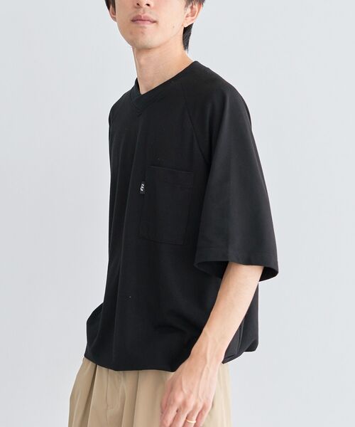 CRAFT STANDARD BOUTIQUE（クラフトスタンダードブティック）の「カノコドロストラグランTシャツ（Tシャツ/カットソー・メンズ・ネイビー/ホワイト/ブラック・M/L）」の12枚目の写真
