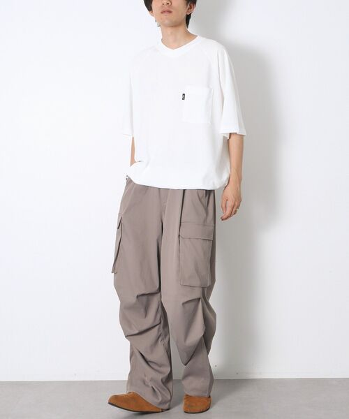 CRAFT STANDARD BOUTIQUE（クラフトスタンダードブティック）の「カノコドロストラグランTシャツ（Tシャツ/カットソー・メンズ・ネイビー/ホワイト/ブラック・M/L）」の20枚目の写真