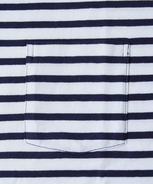 FRUIT OF THE LOOM（フルーツオブザルーム）の「FRUIT OF THE LOOM(フルーツオブザルーム) 別注VネックT2枚組(ホワイト・ネイビーボーダー)（Tシャツ/カットソー・メンズ・ホワイト系その他・X-LARGE/SMALL/MEDIUM/LARGE）」の10枚目の写真