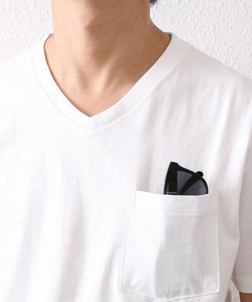 FRUIT OF THE LOOM（フルーツオブザルーム）の「FRUIT OF THE LOOM(フルーツオブザルーム) 別注VネックT2枚組(ホワイト・ネイビーボーダー)（Tシャツ/カットソー・メンズ・ホワイト系その他・X-LARGE/SMALL/MEDIUM/LARGE）」の13枚目の写真