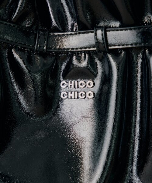 Chico（チコ）の「ギャザーデザインベルトトートバッグ（トートバッグ・レディース・ブルー/アイボリー/ブラウン/ブラック・FREE）」の5枚目の写真