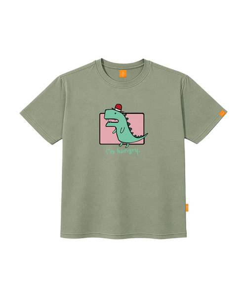 LLAMO(エラモ)の「ラモコングリョン 半袖Tシャツ 男女共用 ビッグサイズ S 4XL(Tシャツ/カットソー・レディース・カーキ/ダークインディゴブルー/ブラック/ホワイト・SMALL/X-LARGE/4XL/3XL/LARGE/MEDIUM/2XL)」の5枚目の写真