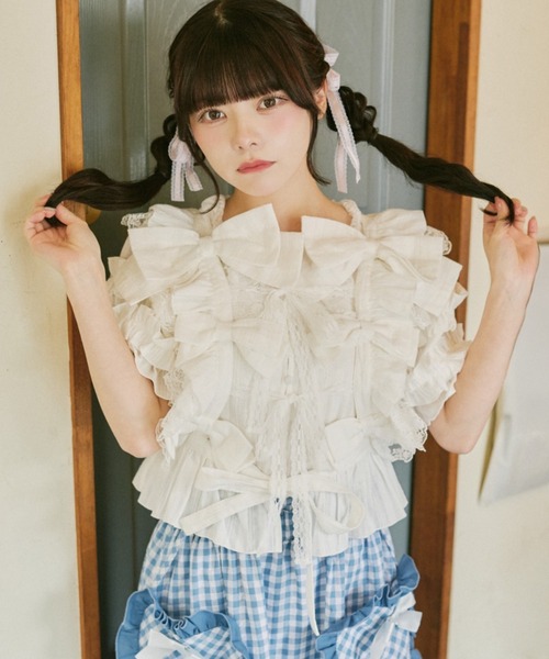 Jacquard Bustier/ジャガードビスチェ（その他トップス）｜sahara