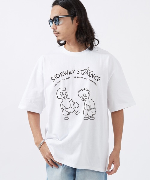 En serio TOKYO(エンソリオトーキョー)の「【SIDEWAYSTANCE】BOXING半袖Tシャツ 70478(Tシャツ/カットソー・メンズ・ホワイト・LARGE)」の1枚目の写真