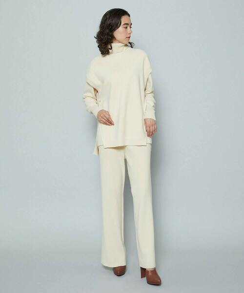 MOGA（モガ）の「MOLLOニットパンツ［セットアップ可能］（その他パンツ・レディース・チャコールグレー/クリーム・2）」の17枚目の写真