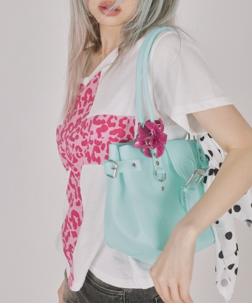 SPINNS(スピンズ)の「PVC ジェリーバッグ/JELLY BAG(ハンドバッグ・レディース・ピンク/イエロー・ONESIZE)」の12枚目の写真