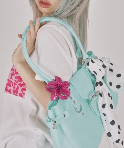 SPINNS(スピンズ)の「PVC ジェリーバッグ/JELLY BAG(ハンドバッグ・レディース・ピンク/イエロー・ONESIZE)」の11枚目の写真