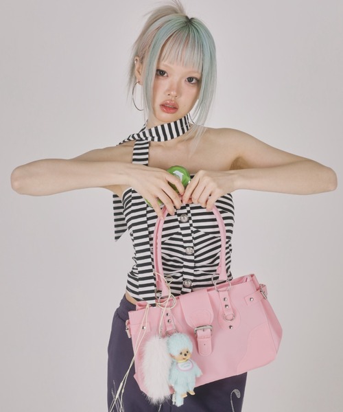 SPINNS(スピンズ)の「PVC ジェリーバッグ/JELLY BAG(ハンドバッグ・レディース・ピンク/イエロー・ONESIZE)」の7枚目の写真