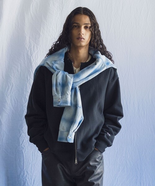 Champion(チャンピオン)の「<Champion × monkey time>フルジップ クルーネック スウェット(スウェット・メンズ・ライトグレー/ブラック・XL/S/L/M)」の10枚目の写真