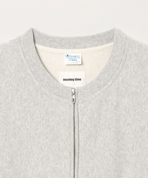 Champion(チャンピオン)の「<Champion × monkey time>フルジップ クルーネック スウェット(スウェット・メンズ・ライトグレー/ブラック・XL/S/L/M)」の16枚目の写真